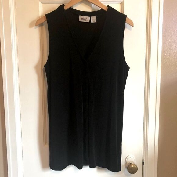 Black Chico’s button up blouse - Picture 1 of 7